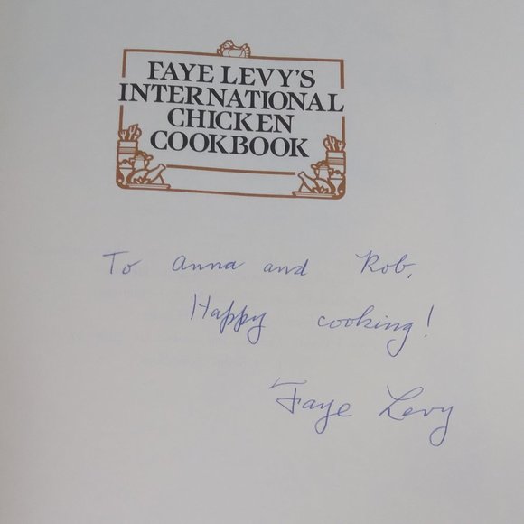 Faye Levy's Autographed International Chicken Cookbook - Picture 3 of 3